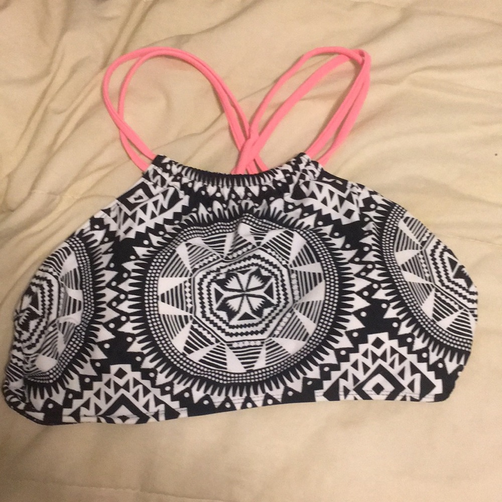 Printed Halter Bikini Top